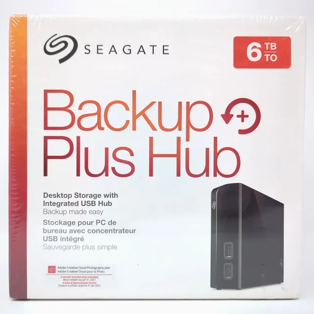 Disco Duro Externo Seagate Backup Plus Hub Stel6000100 6tb