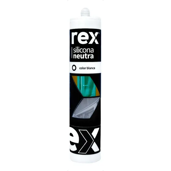 Rex 30412 Silicona Neutra Blanca Cartucho 300ml 