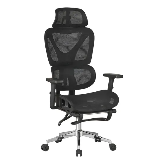 Silla Escritorio Oficina Ejecutiva Reclinable Premium Mesh Negro