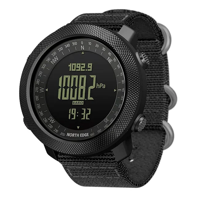 Reloj North Edge-apache Apache Sports Outdoors Digital .. Color de la correa Negro Color del bisel Metal Función Bise Color del fondo Negro