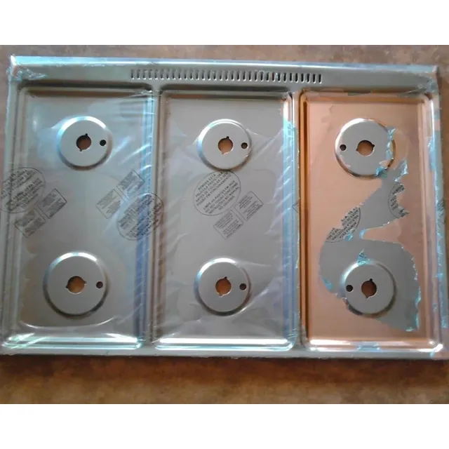 Tope Cocina Mabe 6 Hornillas Acero Inoxidable 76 Larg X 63 