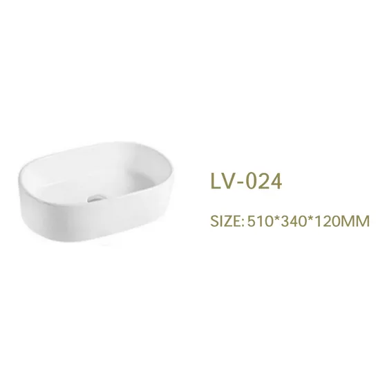 Eup Lavamanos Sobre Poner Ovalado Lv-024 Blanco Brillo 51x34