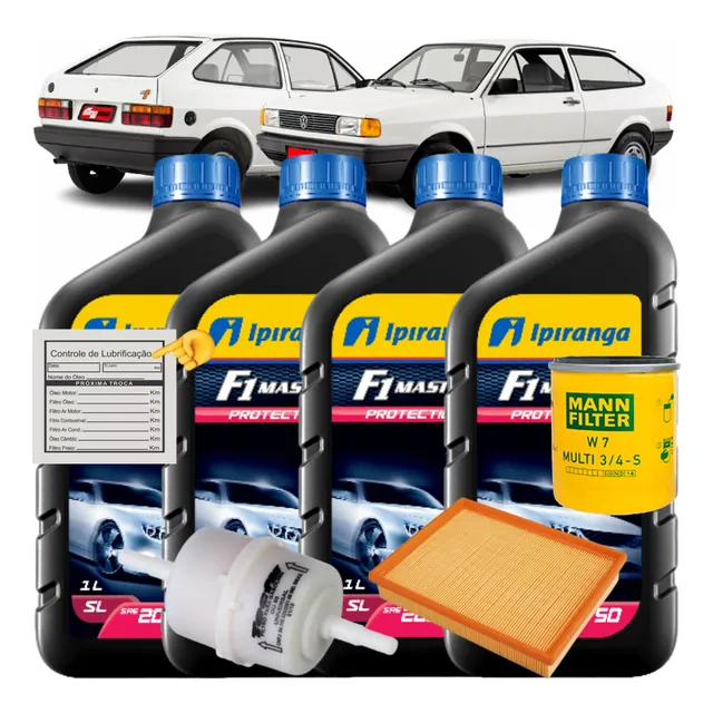 Kit Troca De Óleo Filtros Gol Quadrado 1.0 1.6 Motor Cht