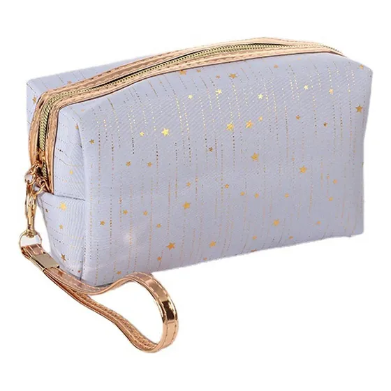 Portacosmetico Estampado De Estrellas Estuche De Maquillaje