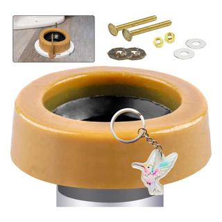 A Kit Aro Cera Extra Grueso Para Inodoro Con Brida Y Pernos A Kit Aro Cera Extra Grueso Para Inodoro Con Brida Y Pernos