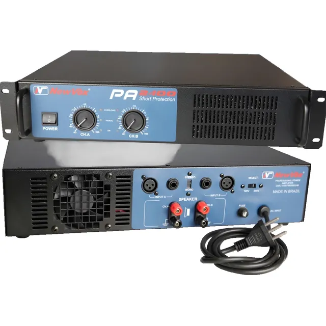 Amplificador Potência New Vox Pa 2400 - 1200w Rms