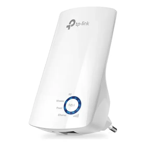 Amplificador de señal WiFi TP-Link N300 de 300 Mbps TL-WA850re, color blanco