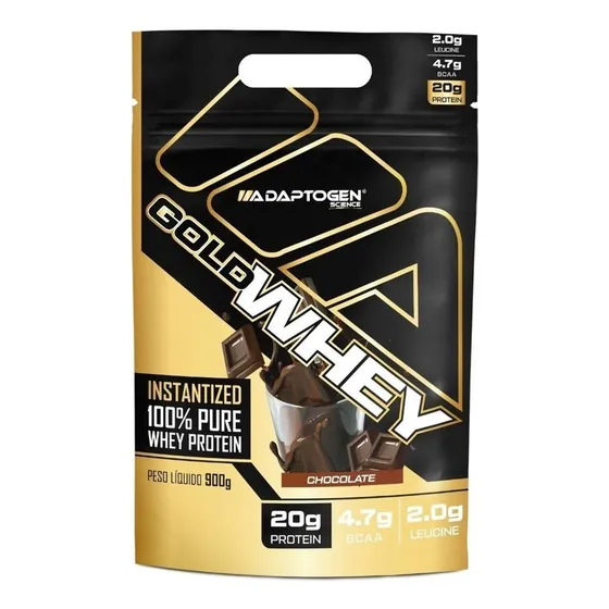 Gold Whey Protein 900g Refil Adaptogen Whey Concentrada