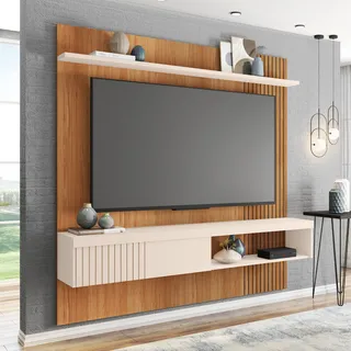 Painel De Tv De Até 60 Polegadas Para Sala Suspenso C/ Nicho Painel De Tv De Até 60 Polegadas Para Sala Suspenso C/ Nicho