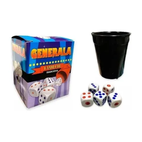 Juego De Mesa Generala En Caja Con Cubilete De Plastico
