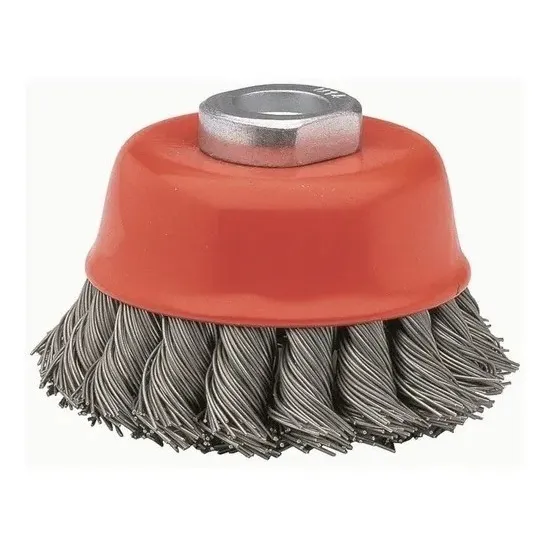 Cepillo Copa Circular Alambre Trenzado 5 X 14mm Para Esmeril