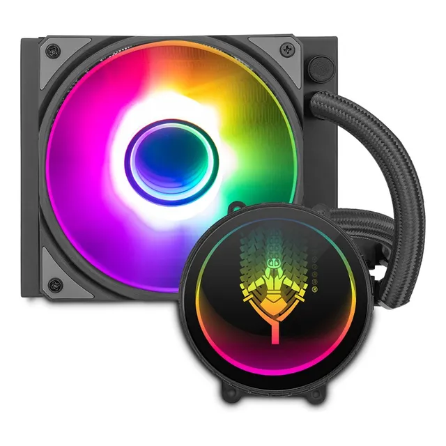Refrigeración Líquida Para Cpu Yeyian Argb Vatn , 1 X 120mm, 800 - 2000rpm, Zócalos Intel Lga 115x, 170, 1200, Amd Am4/am5
