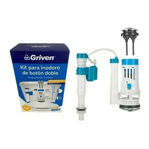 Herraje P/poceta Ajust Doble Descarga Push Superior Griven
