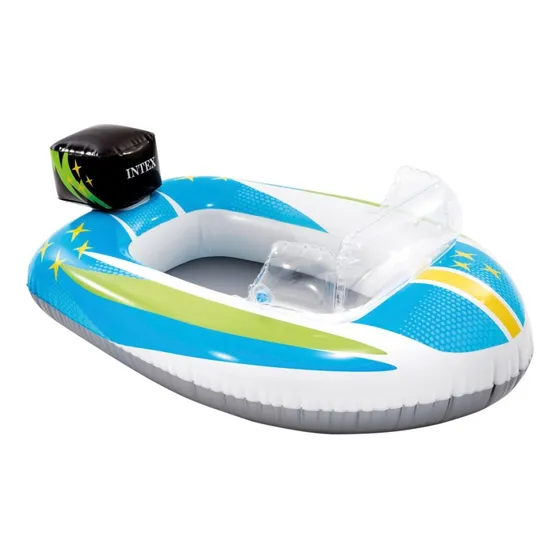 Flotador Inflable Intex Infantil Bote Lancha Niños 3-6 Años