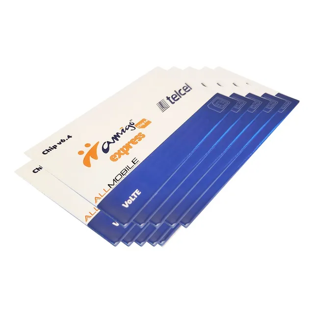 10x1 Tarjeta Sim Chip Telcel 2g 3g 4g  311 Tepic