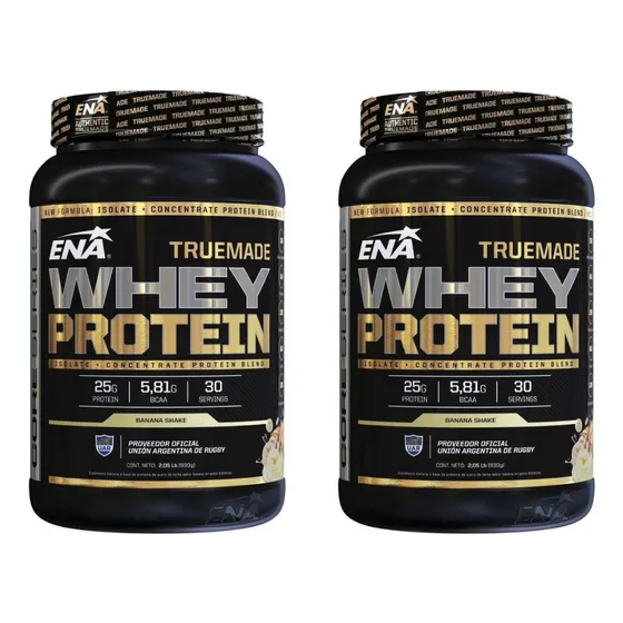 Combo 2 Truemade Whey Protein Ena 4lb Concentrada Isolada