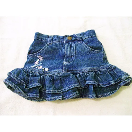 Falda De Blue Jean Para Niña Talla 2 Usada