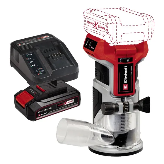 Fresadora Router De Mano Inalambrico Einhell Tp-et + Starter