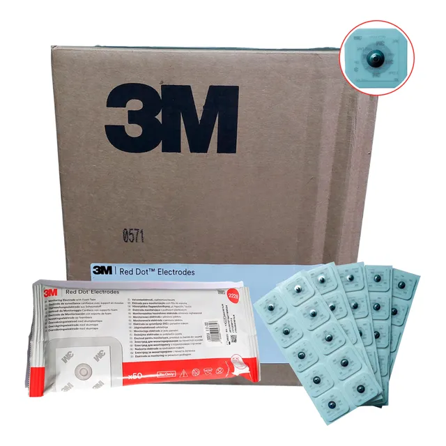 Electrodos Para Ecg Ergometria Adulto Autoadhesivo 3m X1000