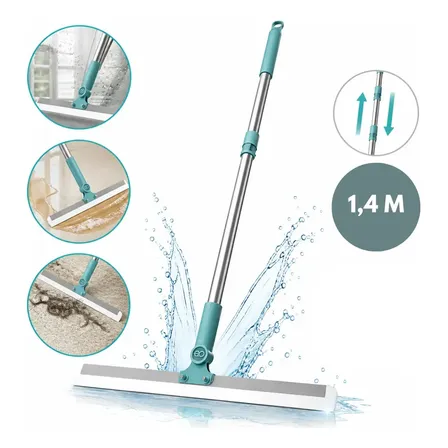 Vassoura Rodo Mágico Silicone Multiuso Pisos Vidro Mop
