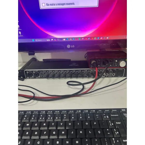 Interface De Áudio Behringer Umc1820 Grave Em 8 Canais Simul