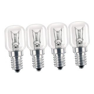 Bombilla De Horno E14 Para Estufas, 4 Unidades, Color Blanco Bombilla De Horno E14 Para Estufas, 4 Unidades, Color Blanco