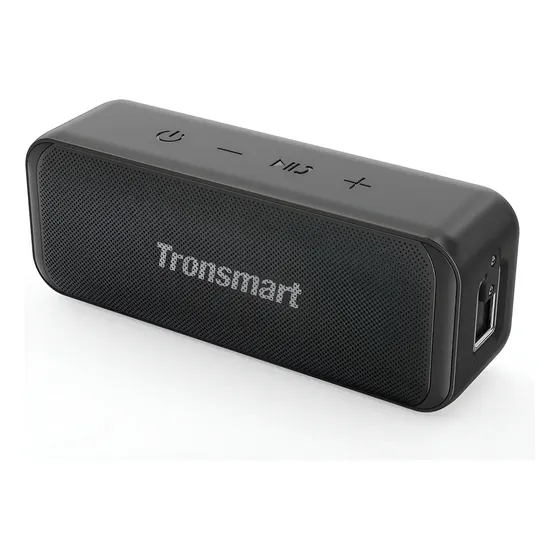 Bocina Tronsmart T2 Mini portátil con bluetooth waterproof negra
