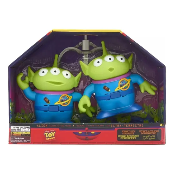 Set 2 Figuras Interactivas Alien Toy Story Parlante 18cm