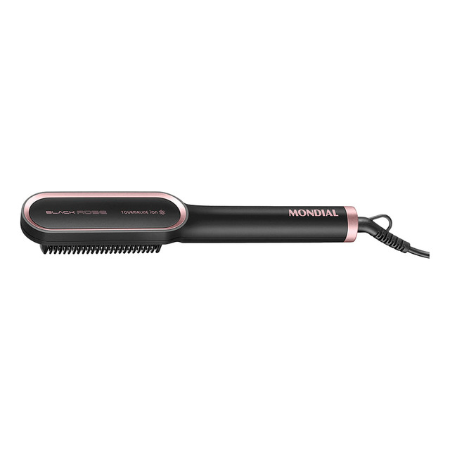 Escova Alisadora Mondial Black Rose 36w Ea-07 - Escova Alisadora Mondial Black Rose 36w Ea-07 -
