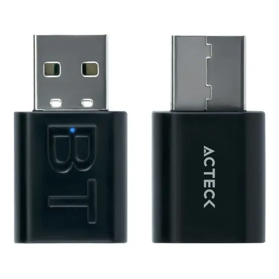 Adaptador Acteck Bluetooth 5.0 Usb Aux. 3.5mm Negro Ac-93487