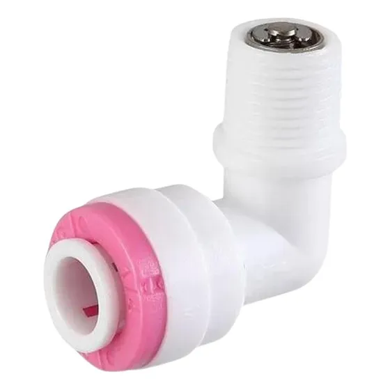 Válvula Anti Retorno Osmosis Codo Rosca Macho 1/8