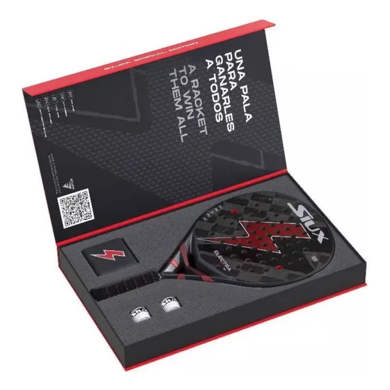 Pala De Pádel Siux Electra St3 Special Edition Color Negro Con Rojo