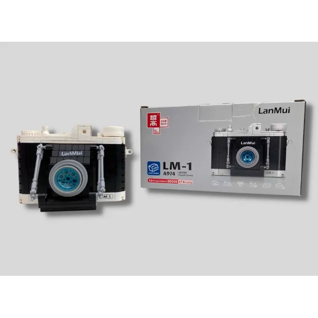 Cámara Juguete Tipo Lego Polaroid Compatible Armable Retro
