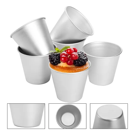 10 Moldes Utensilio Cocina Queque Individual Aluminio Menaje
