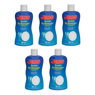 Kit 5 Jimo Secante Abrilhantador Louça 100ml Original Kit 5 Jimo Secante Abrilhantador Louça 100ml Original