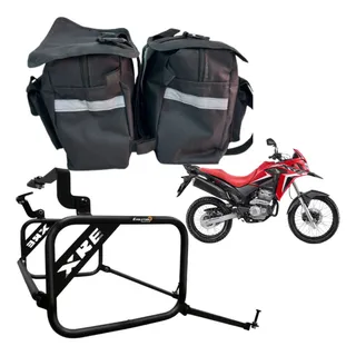 Mala Bag Bau Lateral 40l + Afastador Suporte Honda Xre 300 Mala Bag Bau Lateral 40l + Afastador Suporte Honda Xre 300