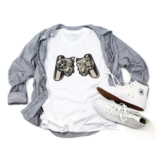 Remera Hombre Niño Gamer Station Joystick Play Game Over #26