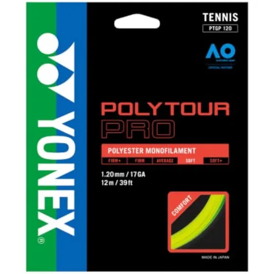 Yonex Polytour Pro - Juego De Cuerdas De Tenis De