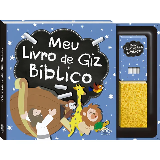 Mi libro bíblico con tiza, de © TodoLivre Ltda.. Editorial TodoDistribuidora Ltda., tapa dura en portugués, 2019