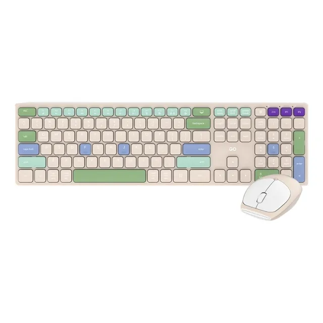 Combo Kit Teclado Mouse Inalambrico Wk895gopop Fantech Beige