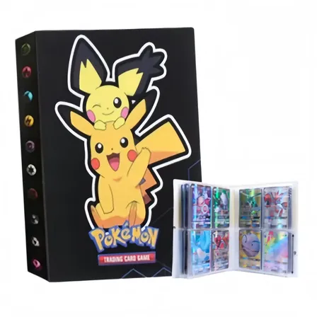 Álbum Pokémon Pikachu 240 Cartas Tcg Porta Cartas Oficial