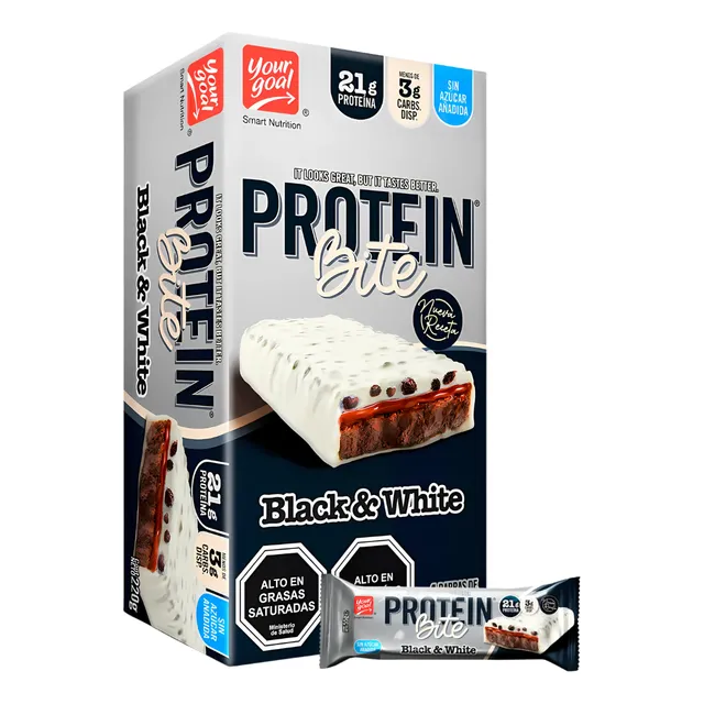 Barritas De Proteína Black&white De Your Goal (4 Unidades)