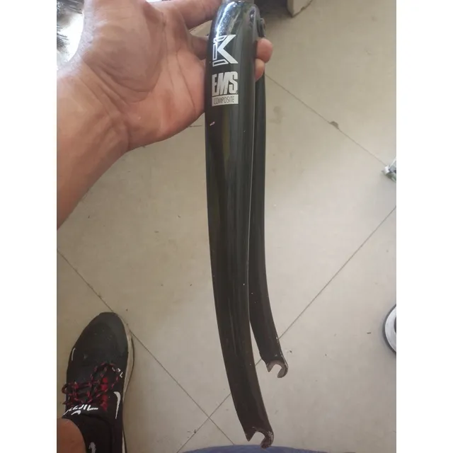 Horquilla Rigida Rin 26 De Carbono De Rosca Usada Excelente 