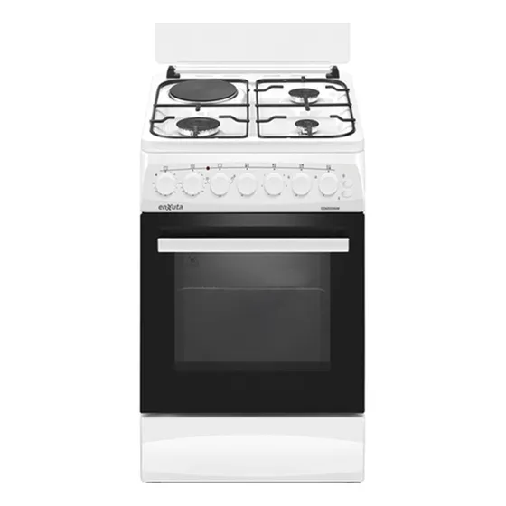 Cocina Enxuta Cenx5546 Combinada 3h Y 1d Blanca