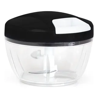 Mini Processador E Triturador De Alimentos Manual 3 Laminas Cor Preto Mini Processador E Triturador De Alimentos Manual 3 Laminas Cor Preto