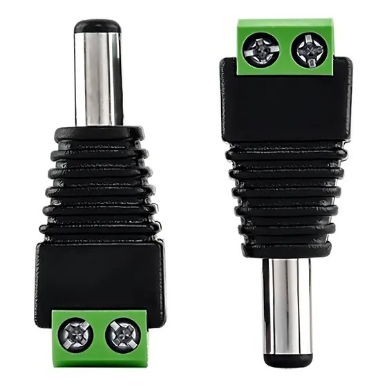 Conector Halcytech P4 Cftv Macho 100 Peças Plástico
