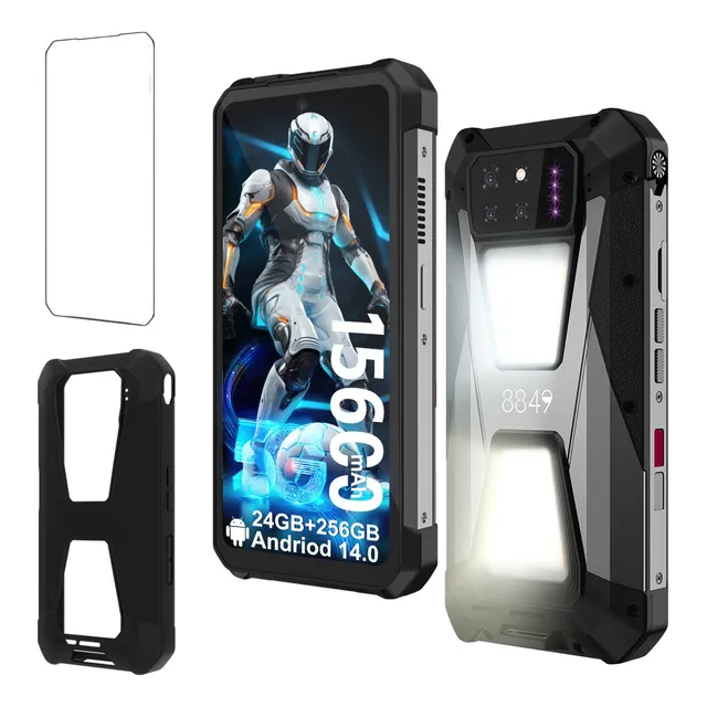 8849 Tank 3s Unihertz 5g Celular Con Proyector 24gb 256gb 64mp Cámara De Visión Nocturna Android 14 Wi-fi 6 Dimensiones 8200 15600mah
