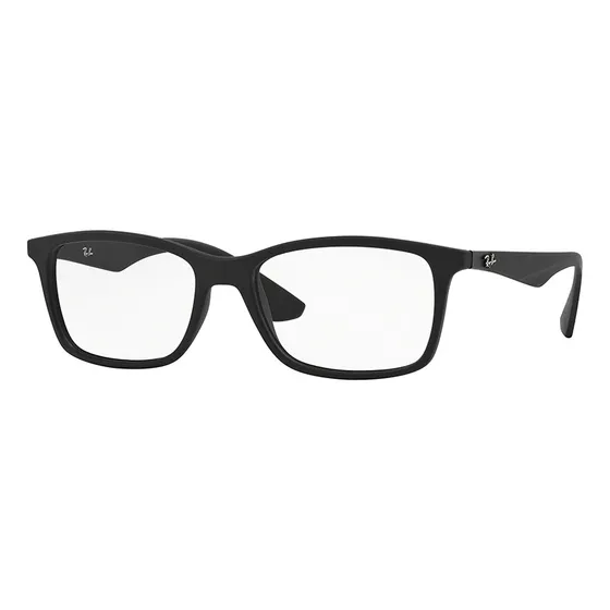 Armação Ray Ban Rb7047l Retangular Preto Fosco- Original