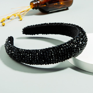 Diadema De Perlas De Cristal Hecha A Mano, A La Moda Para Mu Diadema De Perlas De Cristal Hecha A Mano, A La Moda Para Mu