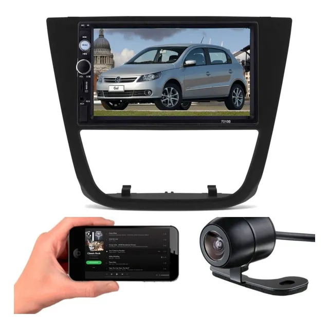 Central Multimidia Dvd Gol Voyage G5 + Moldura 2din + Brinde